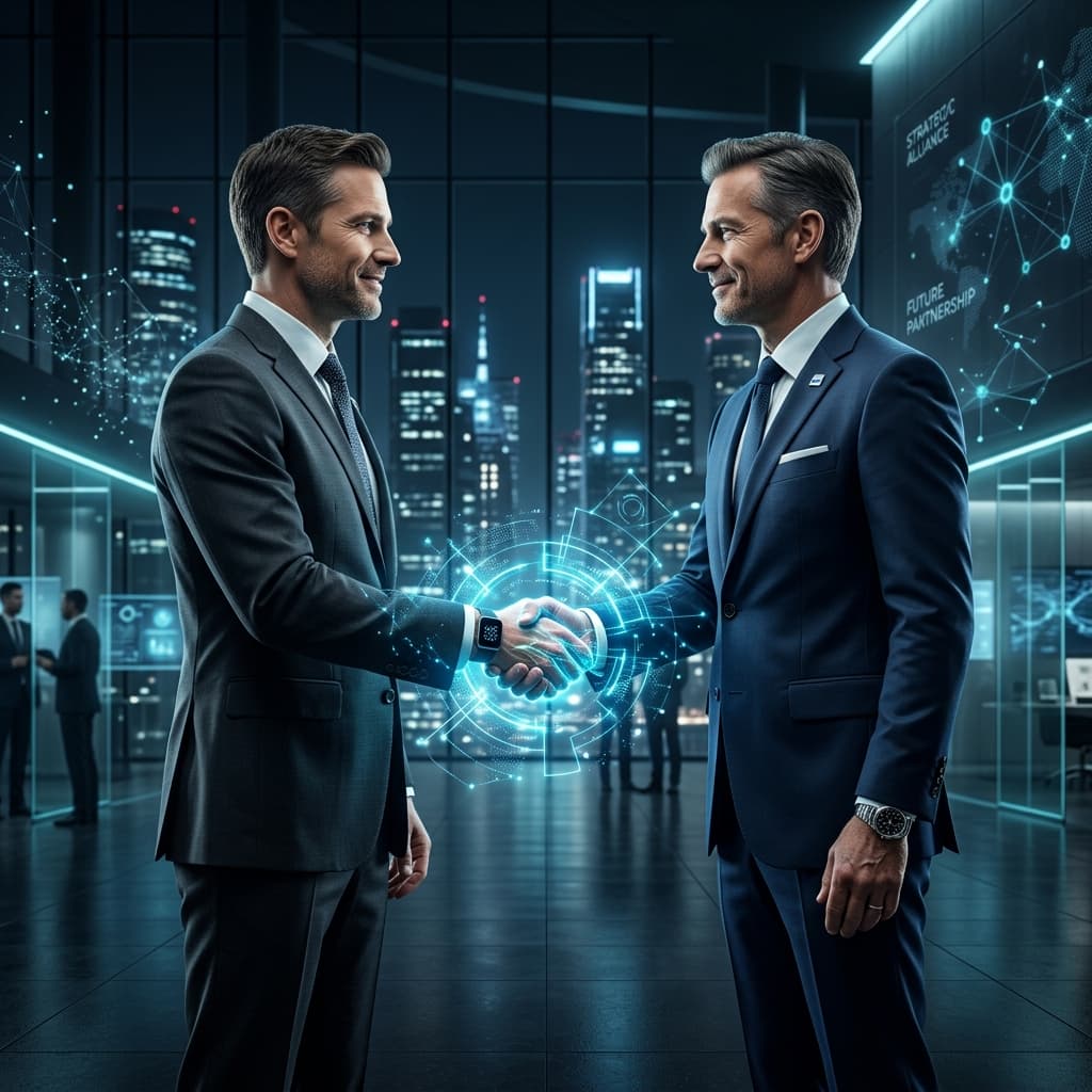 DharmaTech Executive Engineering Partnership Handshake